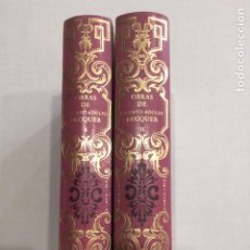 Libros de segunda mano: OBRAS DE GUSTAVO ADOLFO BECQUER, TOMOS I-II, CIRCULO DEL BIBLIOFILO, 1982. Lote 364386941