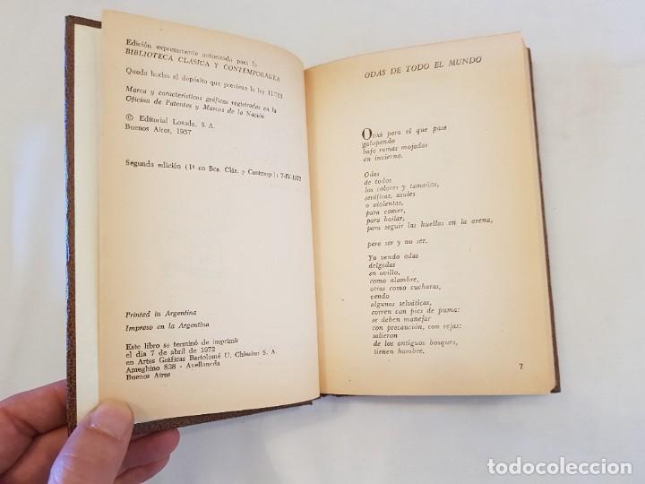 Libros de segunda mano: Tercer Libro de las Odas. Pablo Neruda. Losada, 1972 - Foto 3