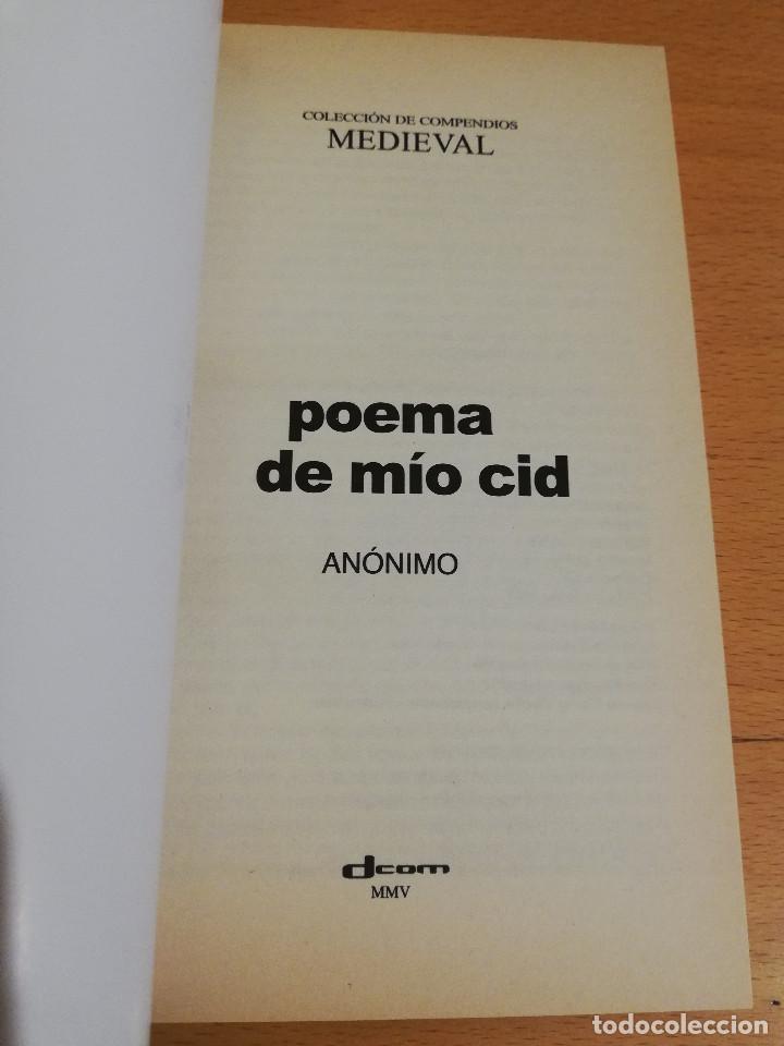 Libros de segunda mano: POEMA DE M&Iacute;O CID (AN&Oacute;NIMO) - Foto 2