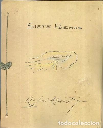 Libros de segunda mano: Siete Poemas Rafael Alberti - Foto 1