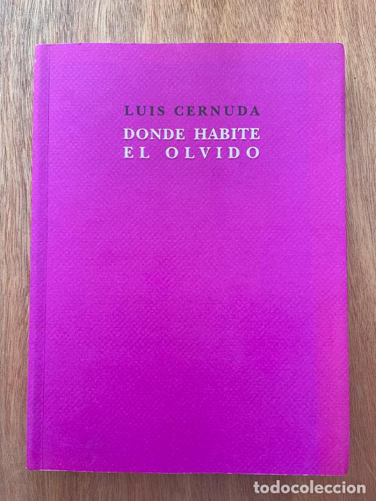 Luís Cernuda. Dónde Habite El Olvido - Comprar Libros De Poesía En ...