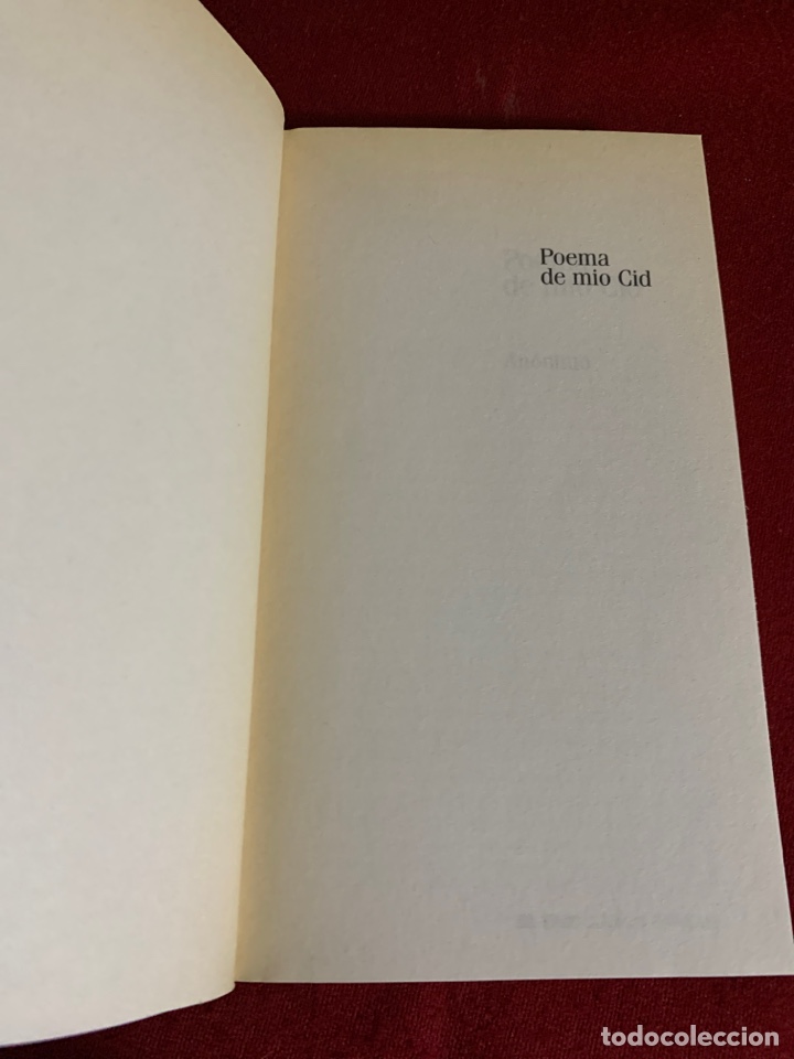 Libros de segunda mano: Poema de m&iacute;o Cid. An&oacute;nimo. - Foto 4