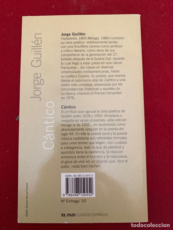 Libros de segunda mano: C&aacute;ntico. Jorge Guill&eacute;n. - Foto 2