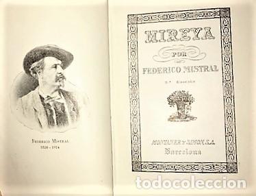 Libros de segunda mano: FEDERICO MISTRAL ... MIREYA. ... 1954 - Foto 2