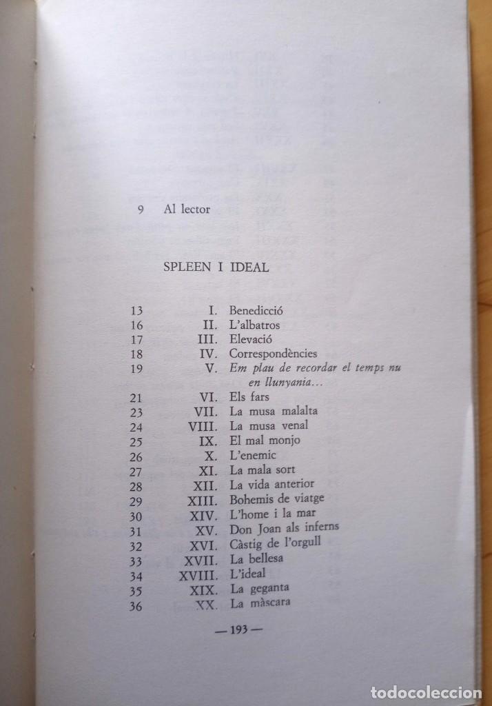 Libros de segunda mano: CHARLES BAUDELAIRE LES FLORS DEL MAL - Foto 6