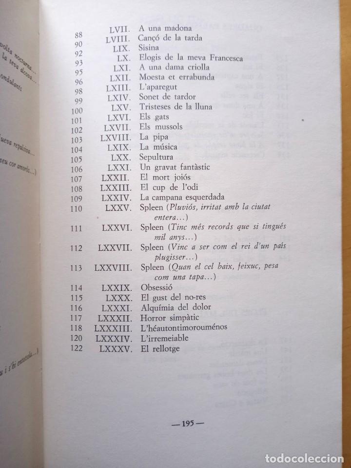 Libros de segunda mano: CHARLES BAUDELAIRE LES FLORS DEL MAL - Foto 8