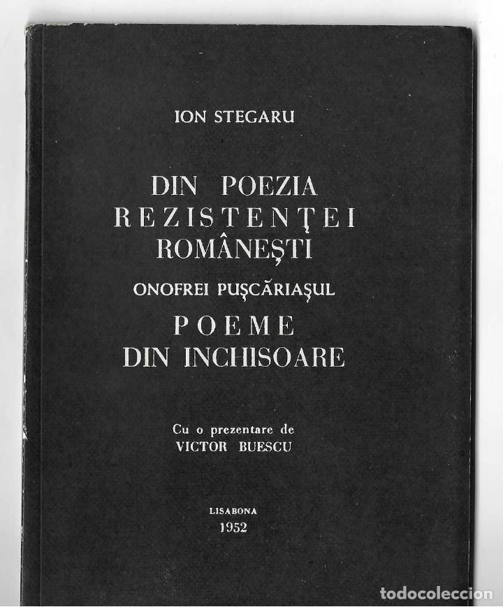 Libros de segunda mano: ION STEGARU. DIN POEZIA REZISTENTEI ROMANESTI.