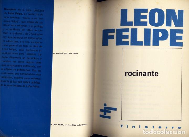 Libros de segunda mano: FELIPE, Le&oacute;n. Rocinante. 1969. - Foto 2