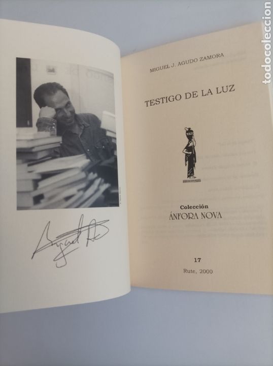 Libros de segunda mano: Testigo de la luz / Miguel J Agudo Zamora - Foto 2