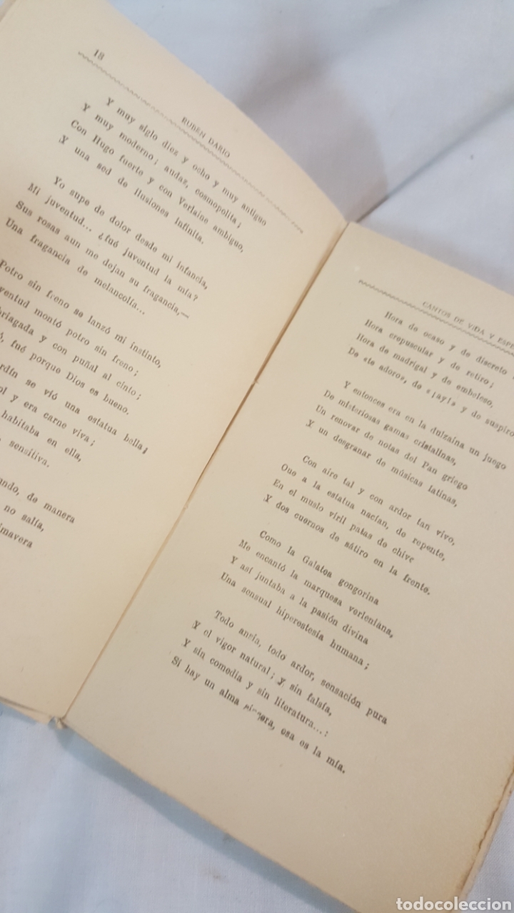 Libros de segunda mano: LIBRO CANTOS DE VIDA Y ESPERANZA DE RUB&Eacute;N DAR&Iacute;O - Foto 7