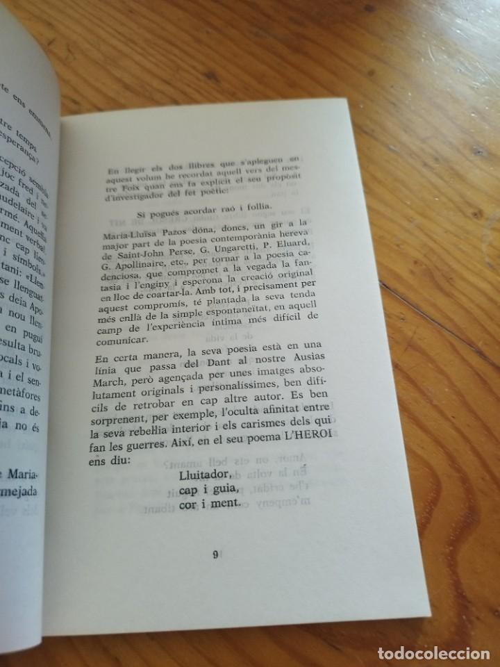 Libros de segunda mano: POEMES - DEVASTACIO Y GRESOL DE NIT - MARIA-LLUIS PAZOS I NOGUERA - Foto 6