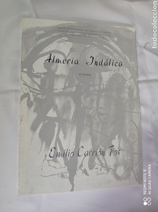 Libros de segunda mano: LIBRO ALMER&Iacute;A INDALICA -POEMA DE EMILIO CARRION
