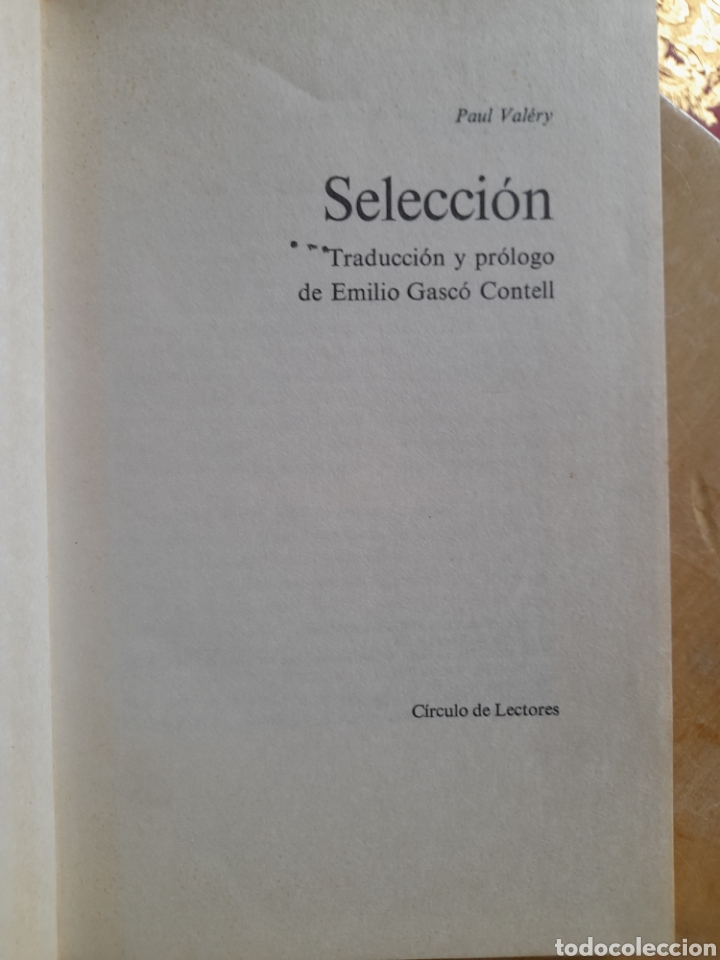 Libros de segunda mano: Selecci&oacute;n. Paul Valery - Foto 2