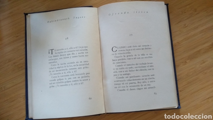 Libros de segunda mano: Ofrenda lirica - R. Tagore - Foto 2