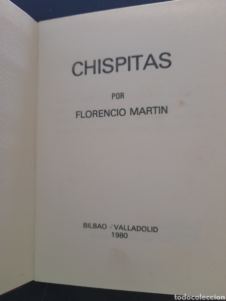 Libros de segunda mano: Chispitas. Florencio. Mart&iacute;n - Foto 2