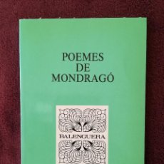 Libros de segunda mano: JOSEP MARIA LLOMPART - POEMES DE MONDRAGO. Lote 354605258