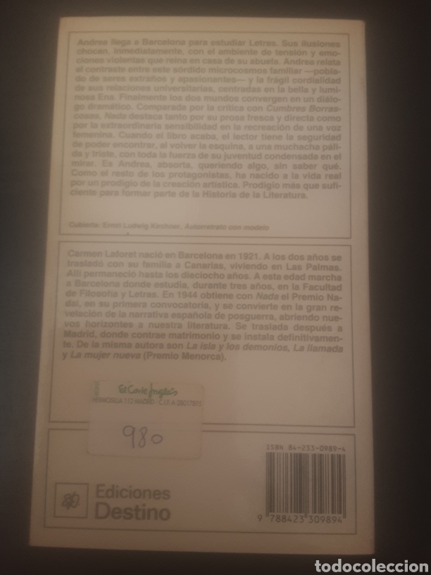 Libros de segunda mano: Nada -Carmen Laforet- - Foto 3