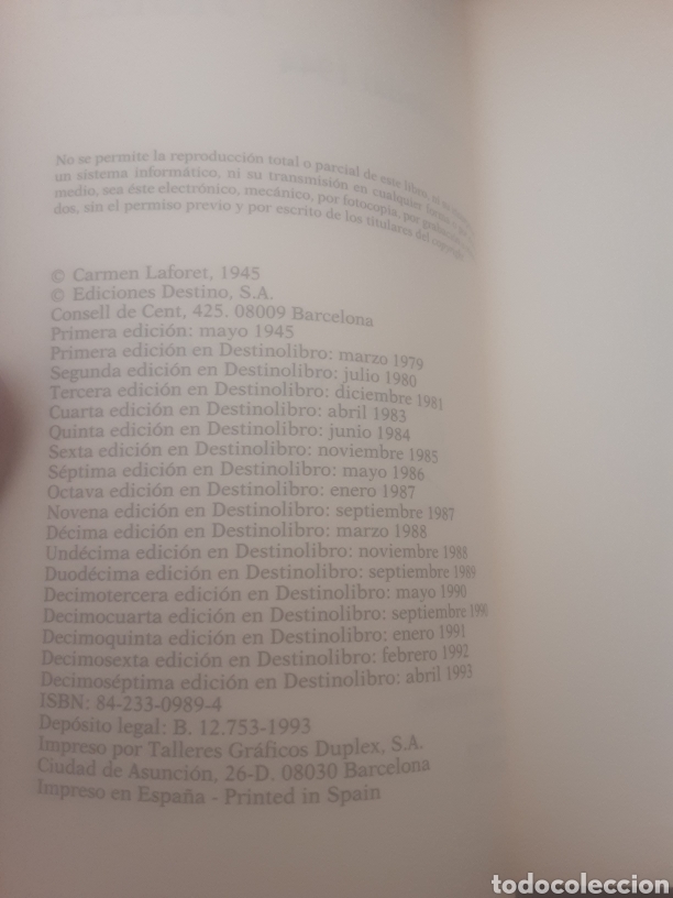 Libros de segunda mano: Nada -Carmen Laforet- - Foto 6
