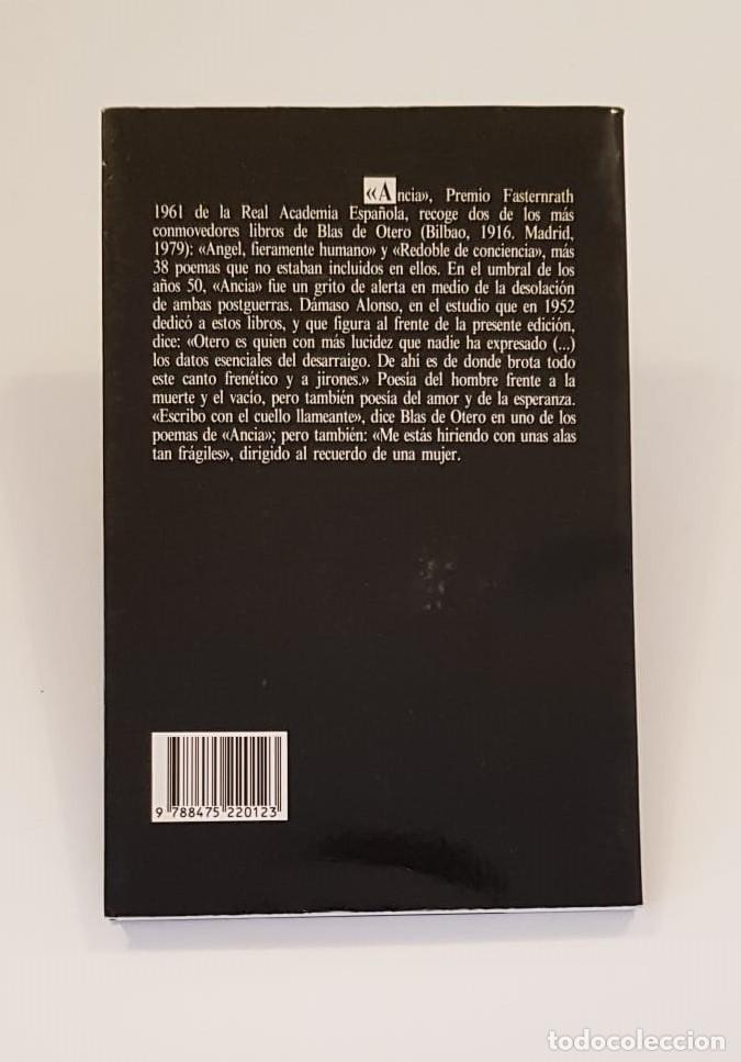 Libros de segunda mano: Ancia.- Blas de Otero.- Visor Libros, 2001 - Foto 2