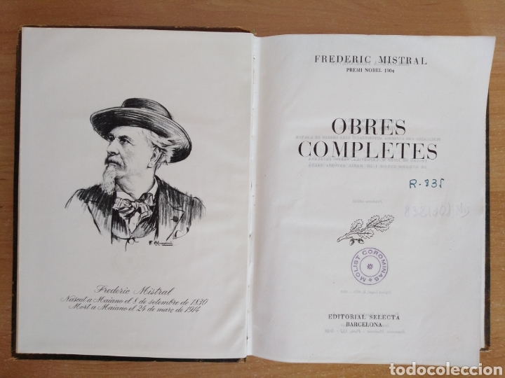 Libros de segunda mano: FREDERIC MISTRAL, OBRES COMPLETES, ED. SELECTA 1958, PRIMERA EDICI&Oacute;N - Foto 4
