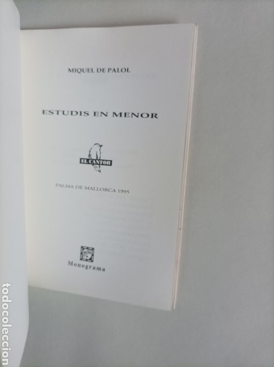 Libros de segunda mano: Estudis en Menor / Miquel de Palol - Foto 2
