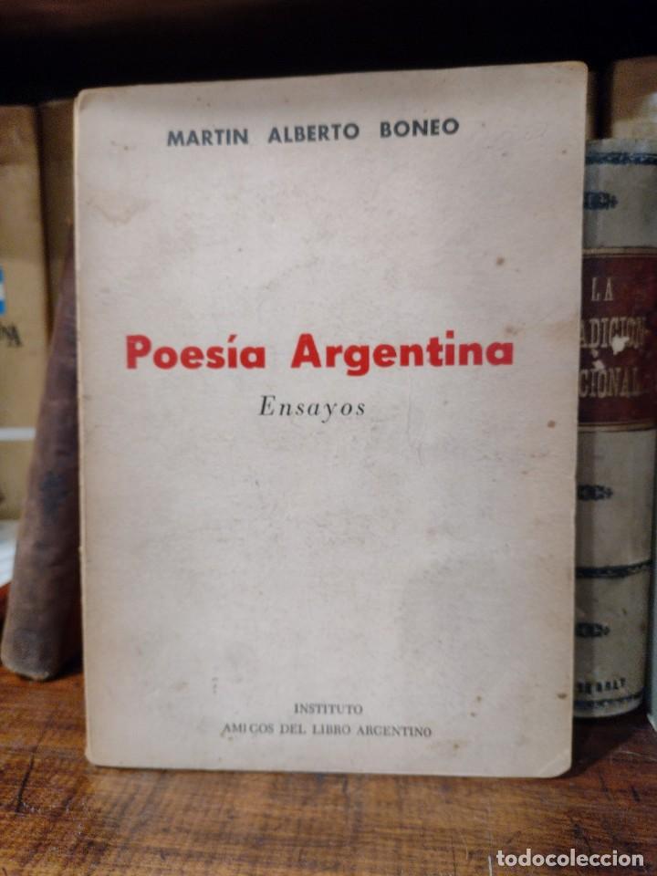 Libros de segunda mano: Boneo Martin Alberto - Poesia Argentina. Ensayo