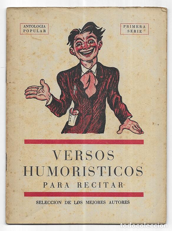 Libros de segunda mano: Versos Humoristicos para recitar primera serie Editorial Millà