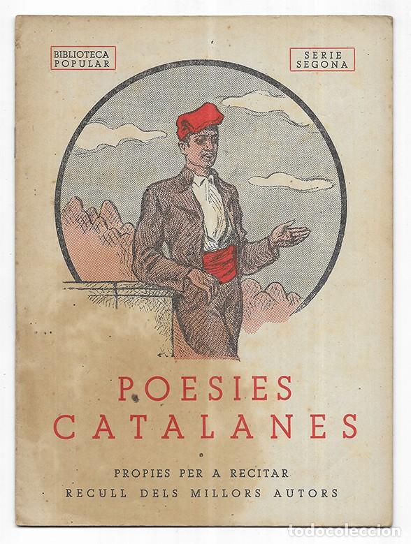 Libros de segunda mano: Poesies Catalanes Serie Segona propies per a recitar Recull dels millors autors