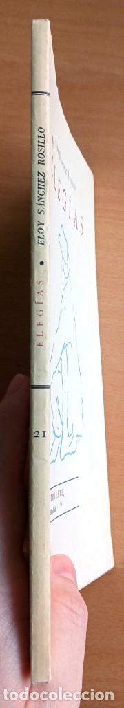 Libros de segunda mano: Eleg&iacute;as, de Eloy S&aacute;nchez Rosillo. - Foto 2