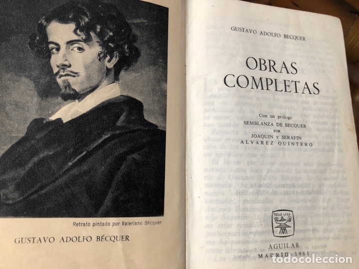Libros de segunda mano: Becquer. Obras completas. Aguilar - Foto 2