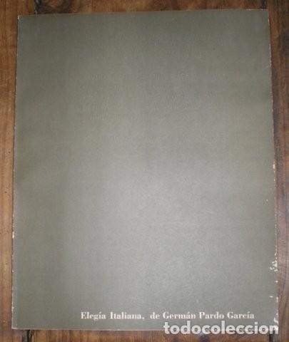 Livros em segunda m&atilde;o: PARDO GARCIA, Germ&aacute;n: ELEGIA ITALIANA. Ecuador 0&ordm;, 0', 0'', Revista de Poes&iacute;a Universal. 1&ordf; edici&oacute;n