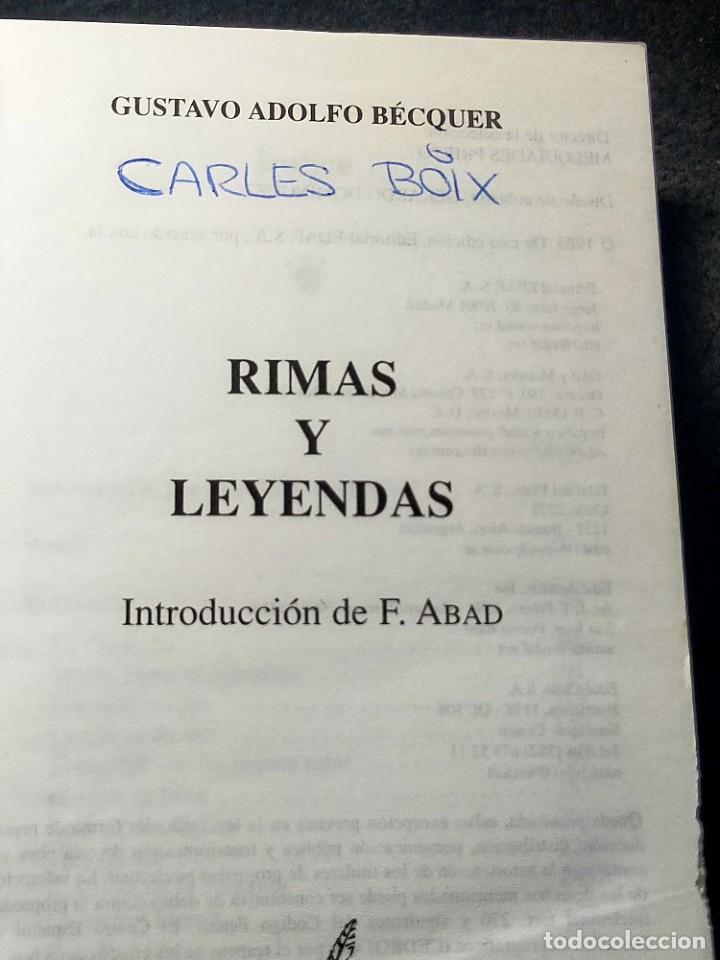 Libros de segunda mano: Rimas y Leyendas Gustavo A. B&eacute;cquer Edaf 2003 - Foto 7