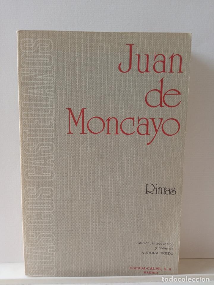 Libros de segunda mano: RIMAS, Juan de Moncayo (Cl&aacute;sicos Castellanos)