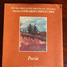 Libros de segunda mano: FERMIN HERRERO REDONDO. ANAGNORISIS. PREMIO GERARDO DIEGO DE POESIA 1994. DIP. PROV. DE SORIA. Lote 363088635