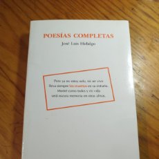 Libros de segunda mano: JOSÉ LUIS HIDALGO, POESÍAS COMPLETAS. / DVD 2000. 1ª EDICIÓN.. Lote 365925721