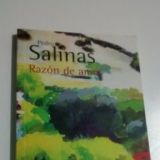 Libros de segunda mano: RAZON DE AMOR DE PEDRO SALINAS (ALIANZA EDITORIAL). Lote 365978501