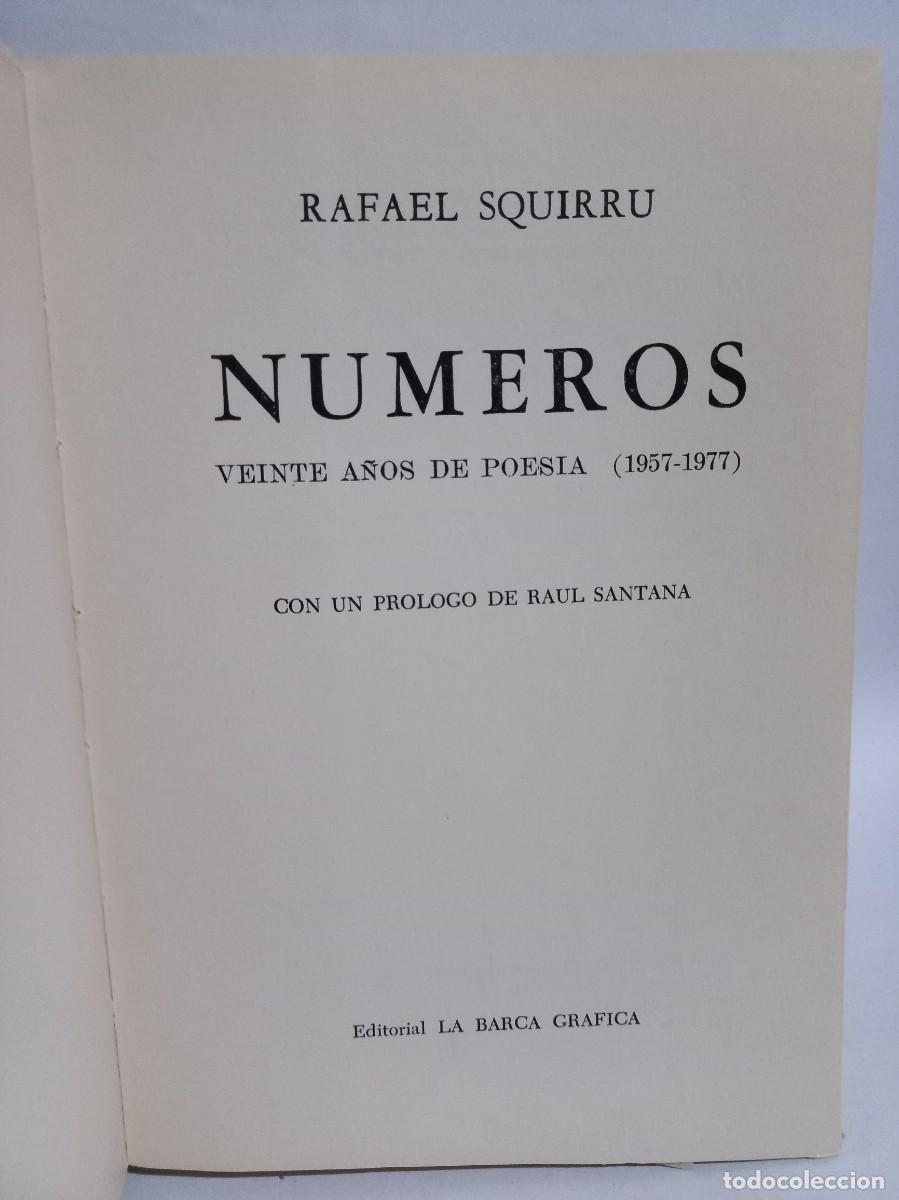 Libros de segunda mano: Rafael Squirru - N&uacute;meros - Primera edici&oacute;n - 1977 - Foto 3