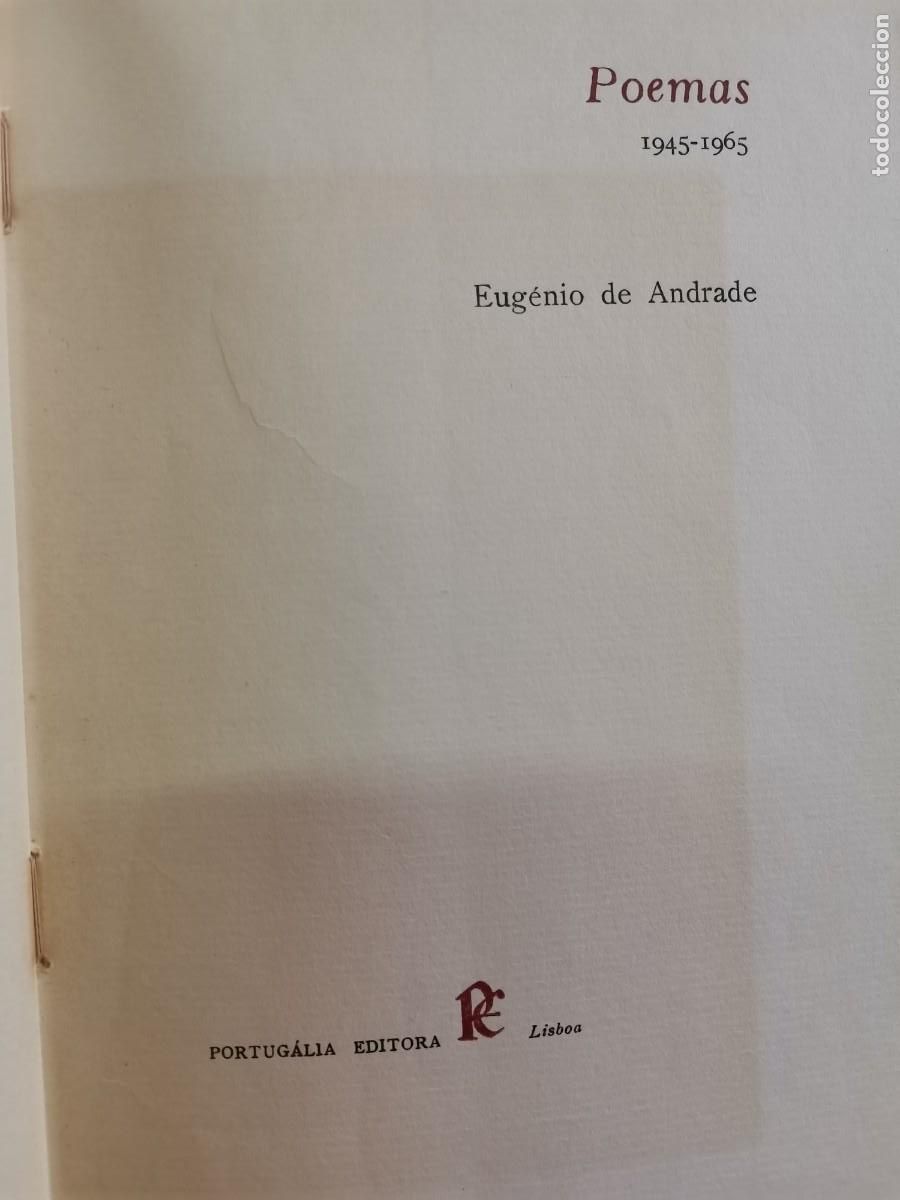 Libros de segunda mano: 1966 LIBRO EUGENIO DE ANDRADE POEMAS - Foto 3