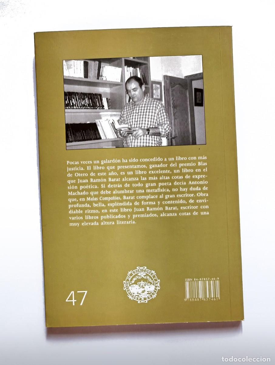 Libros de segunda mano: MALAS COMPA&Ntilde;&Iacute;AS - JUAN RAM&Oacute;N BARAT - Foto 3