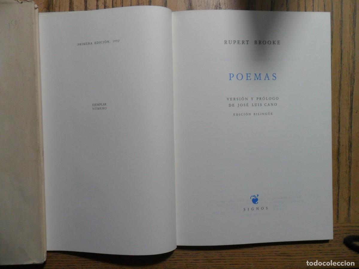 Libros de segunda mano: Poemas. Rupert Brooke - Foto 1