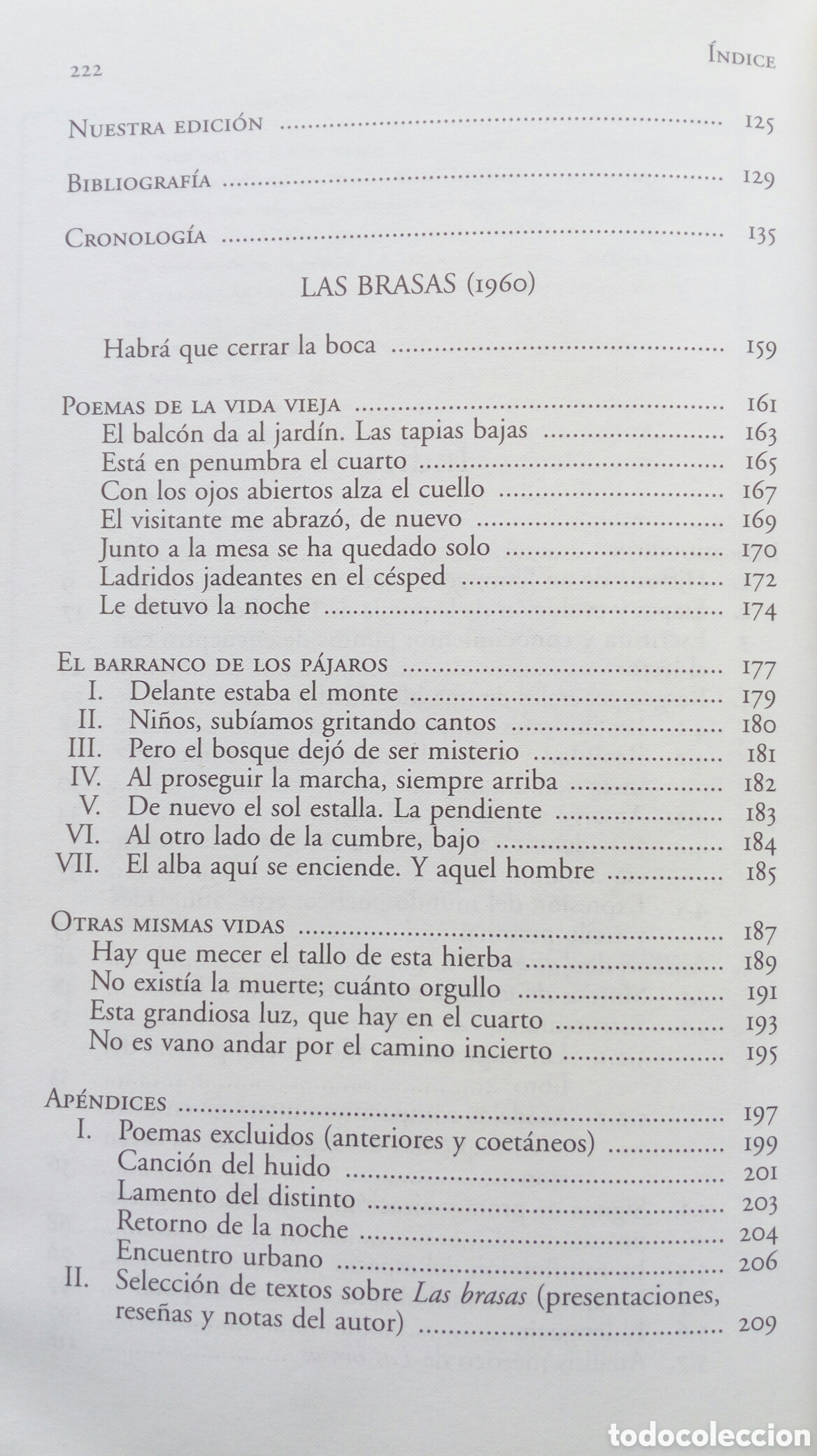Libros de segunda mano: Las brasas. Francisco Brines. - Foto 4