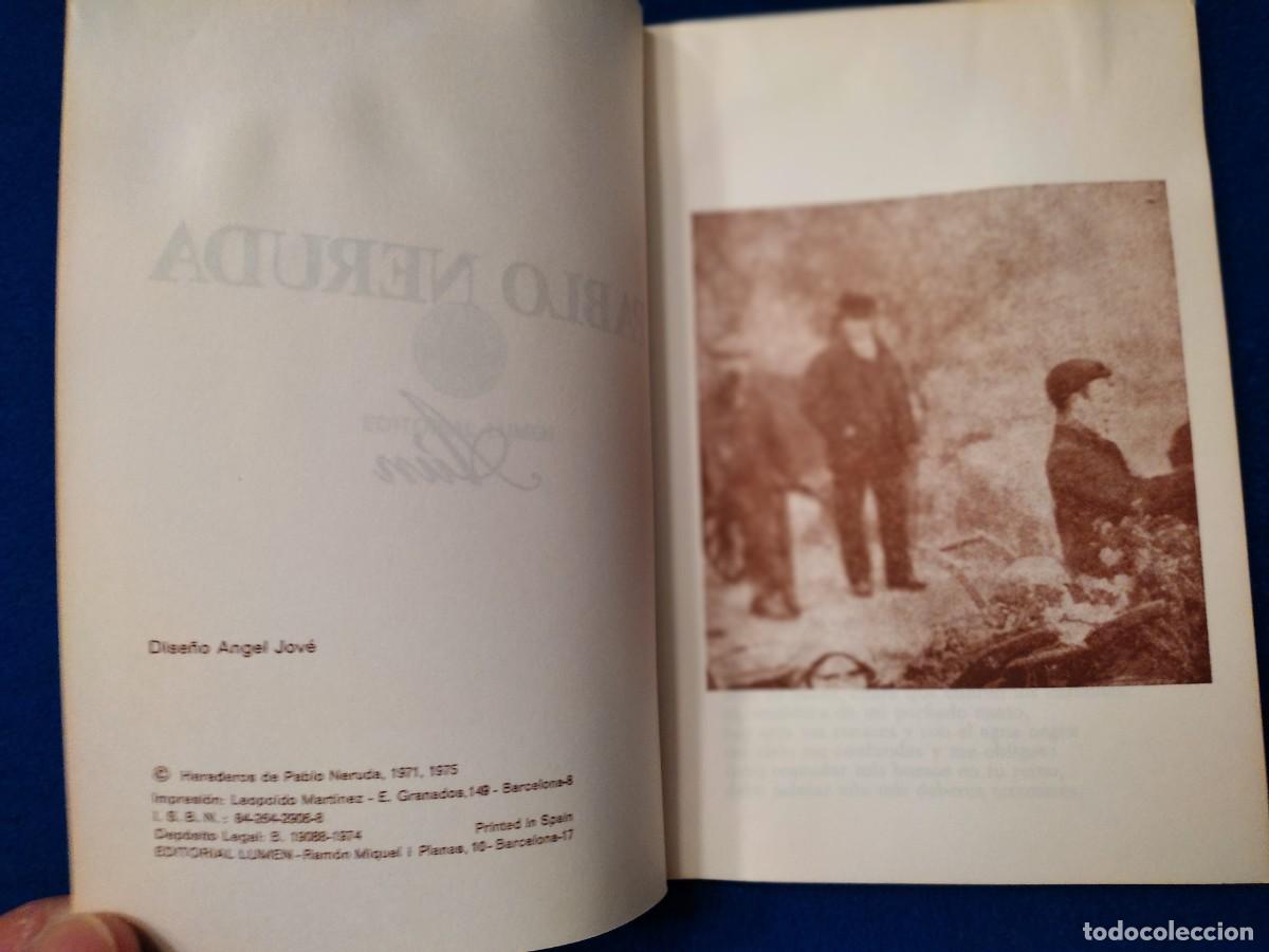 Libros de segunda mano: A&Uacute;N Pablo Neruda Editorial Lumen 1975 - Foto 5