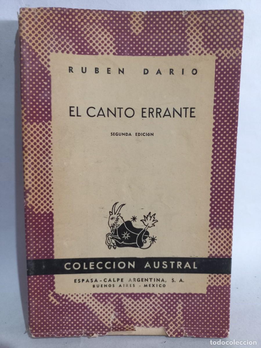 Libros de segunda mano: Rub&eacute;n Dar&iacute;o - El Canto Errante - 1948 - Foto 1