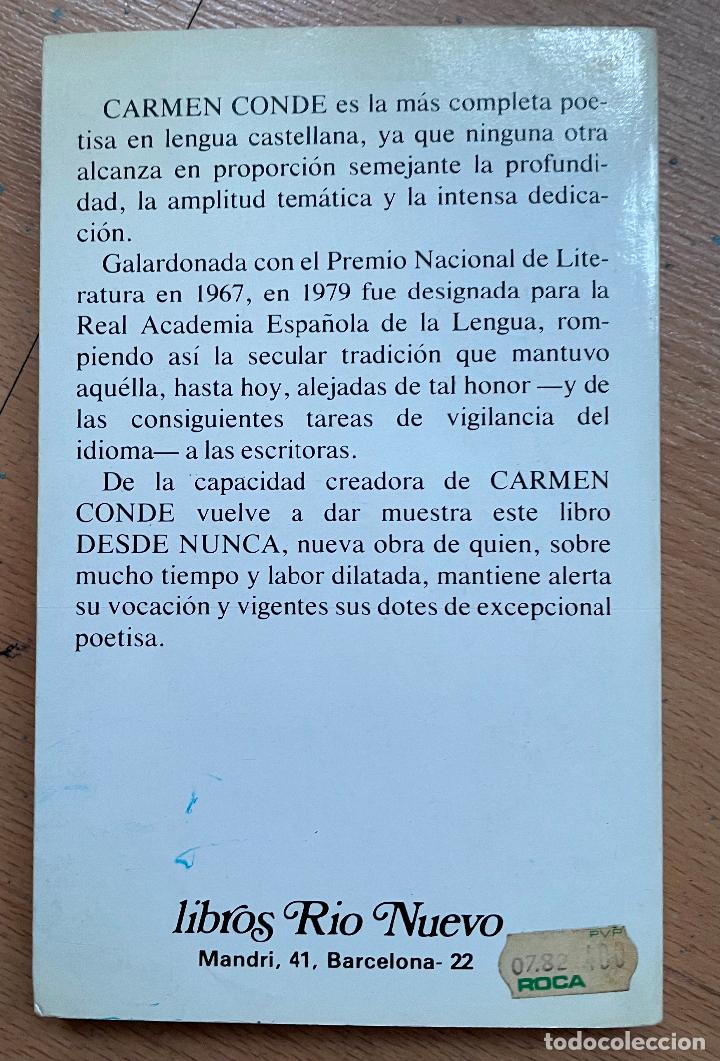 Libros de segunda mano: DESDE NUNCA, Carmen Conde - Foto 4