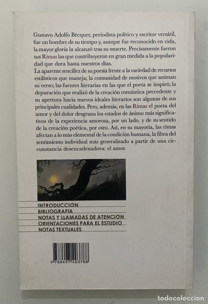 Libros de segunda mano: Rimas - B&Eacute;CQUER, Gustavo Adolfo - Foto 2