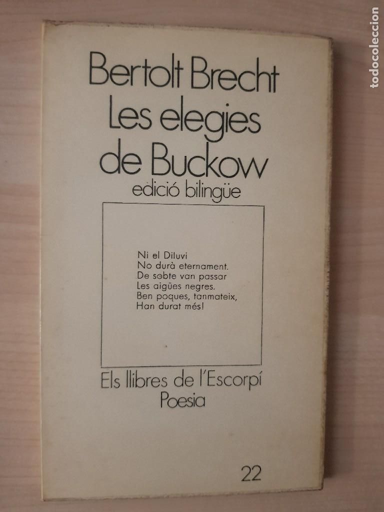 Libros de segunda mano: Les elegies de Buckow - Bertolt Brecht - Foto 1