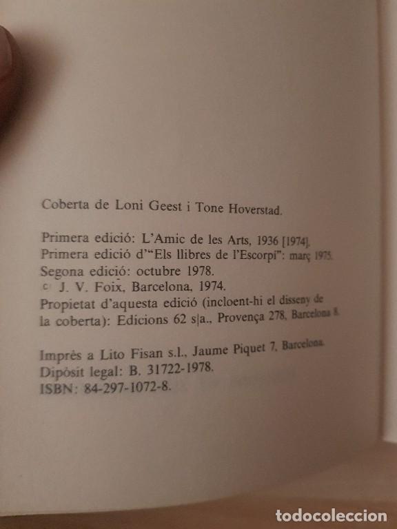 Libros de segunda mano: Sol i de dol - J. V. Foix - Foto 2