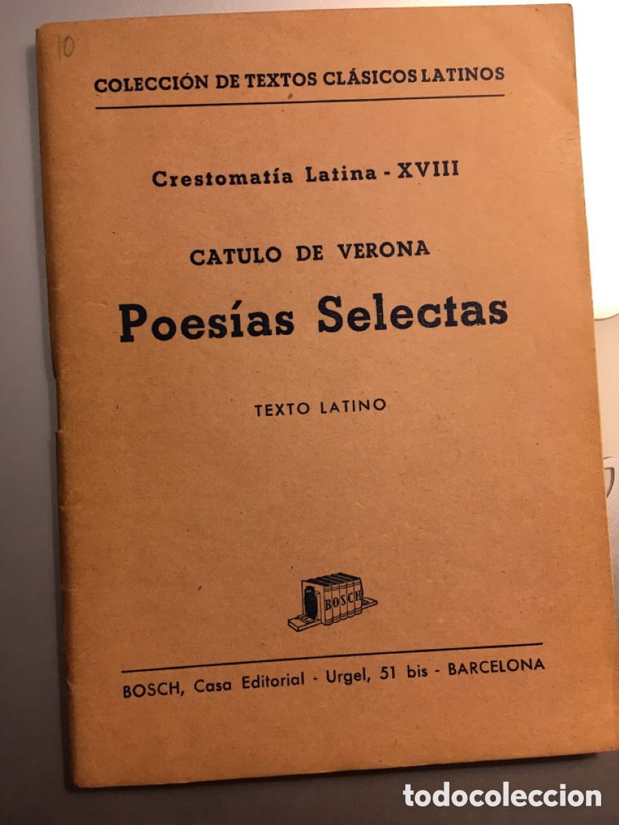 Libros de segunda mano: POESIAS SELECTAS. CATULO DE VERONA. - Foto 1
