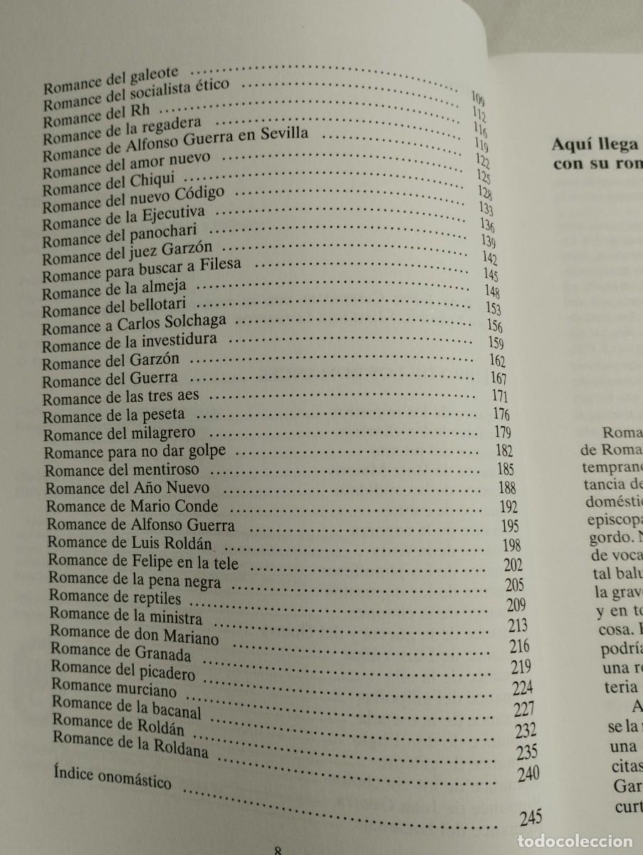 Libros de segunda mano: EL LIBRO DE LOS ROMANCES (JAIME CAMPMANY) - Foto 4