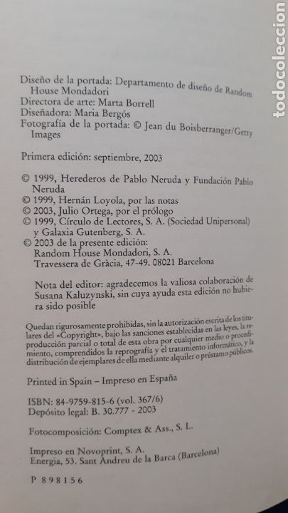 Libros de segunda mano: Pablo Neruda. Canto general. - Foto 3